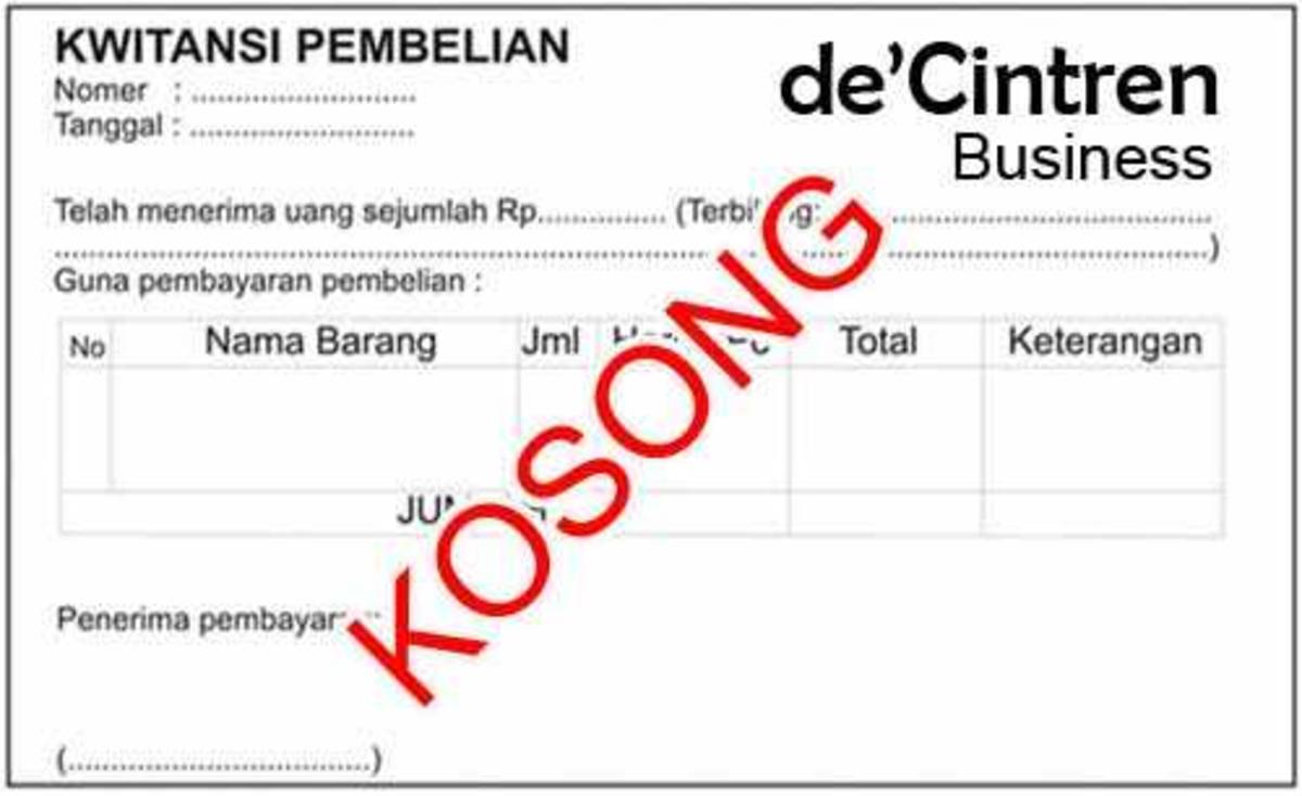 Detail Contoh Nomor Kwitansi Nomer 36