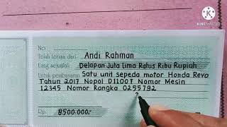 Detail Contoh Nomor Kwitansi Nomer 41