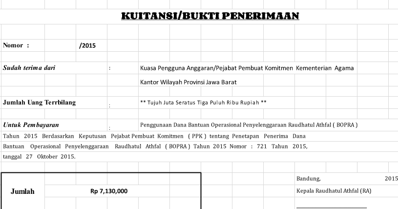 Detail Contoh Nomor Kwitansi Nomer 54