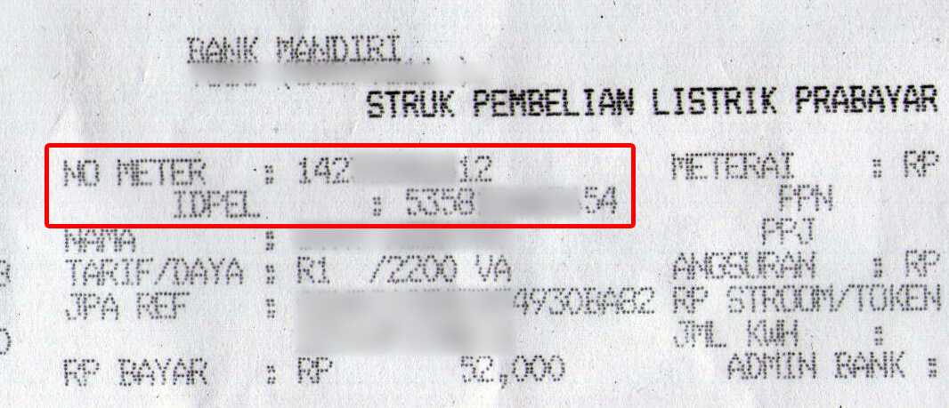 Detail Contoh Nomor Meter Listrik Nomer 46