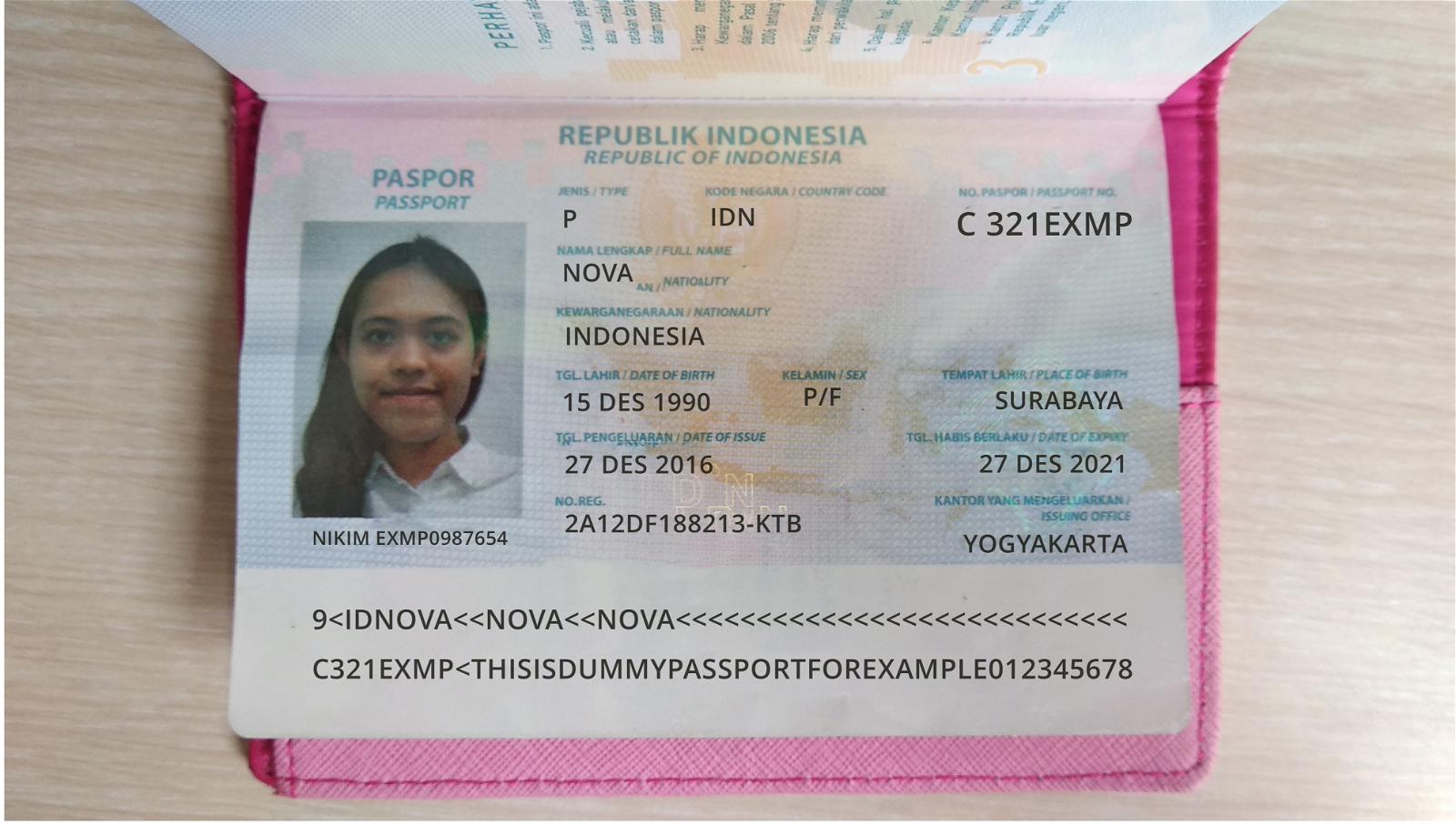Detail Contoh Nomor Paspor Indonesia Nomer 5