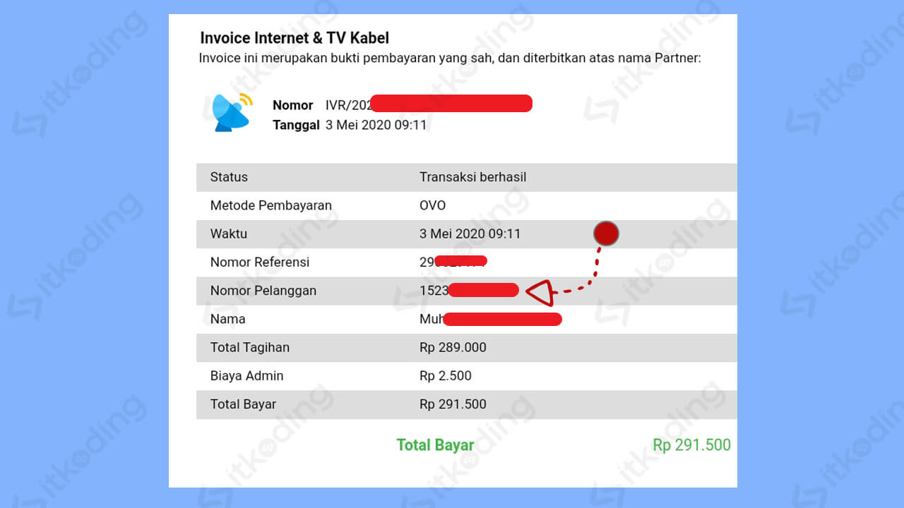 Contoh Nomor Pelanggan Indihome - KibrisPDR