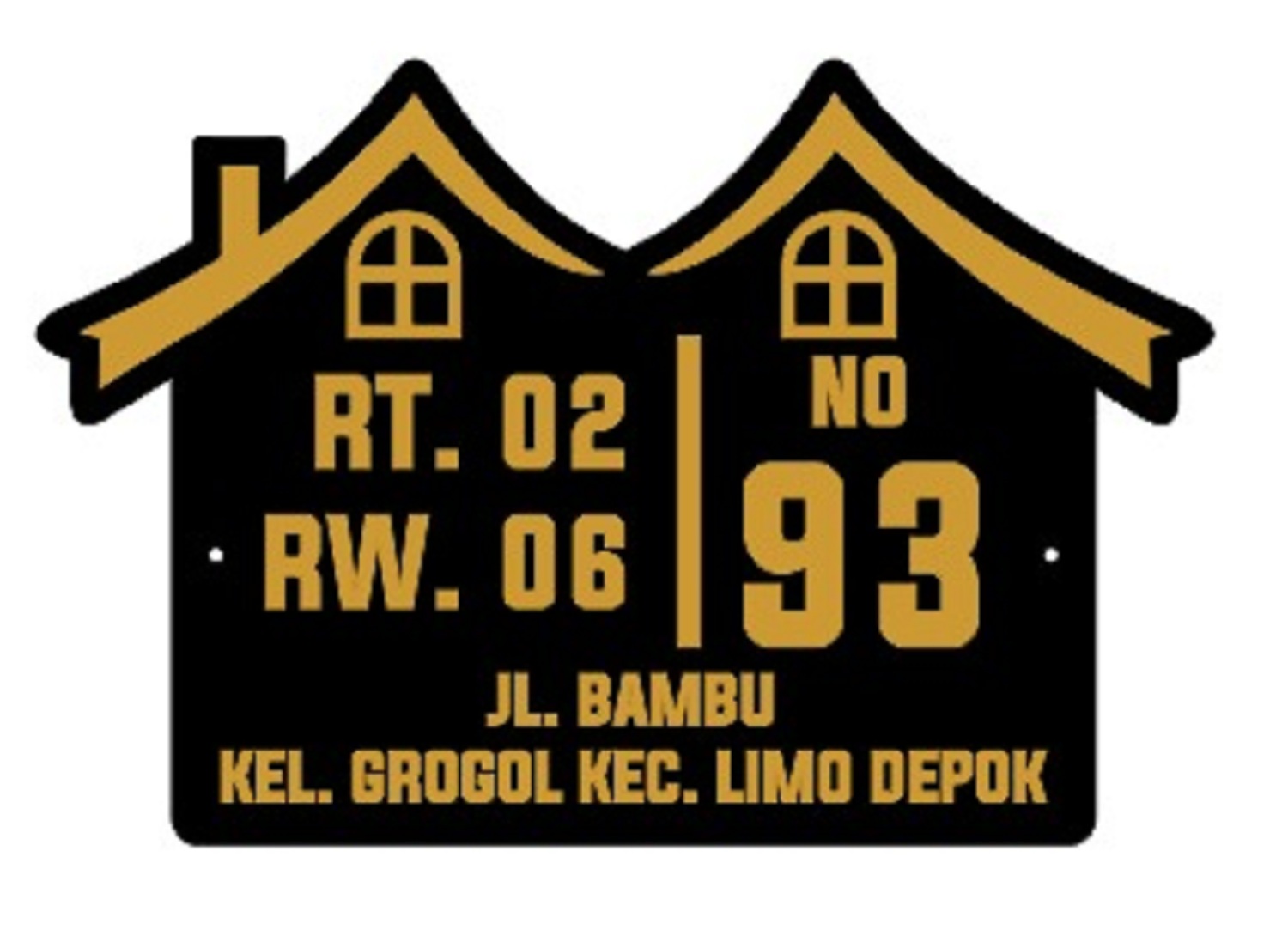 Contoh Nomor Rumah Minimalis 58+ Koleksi Gambar