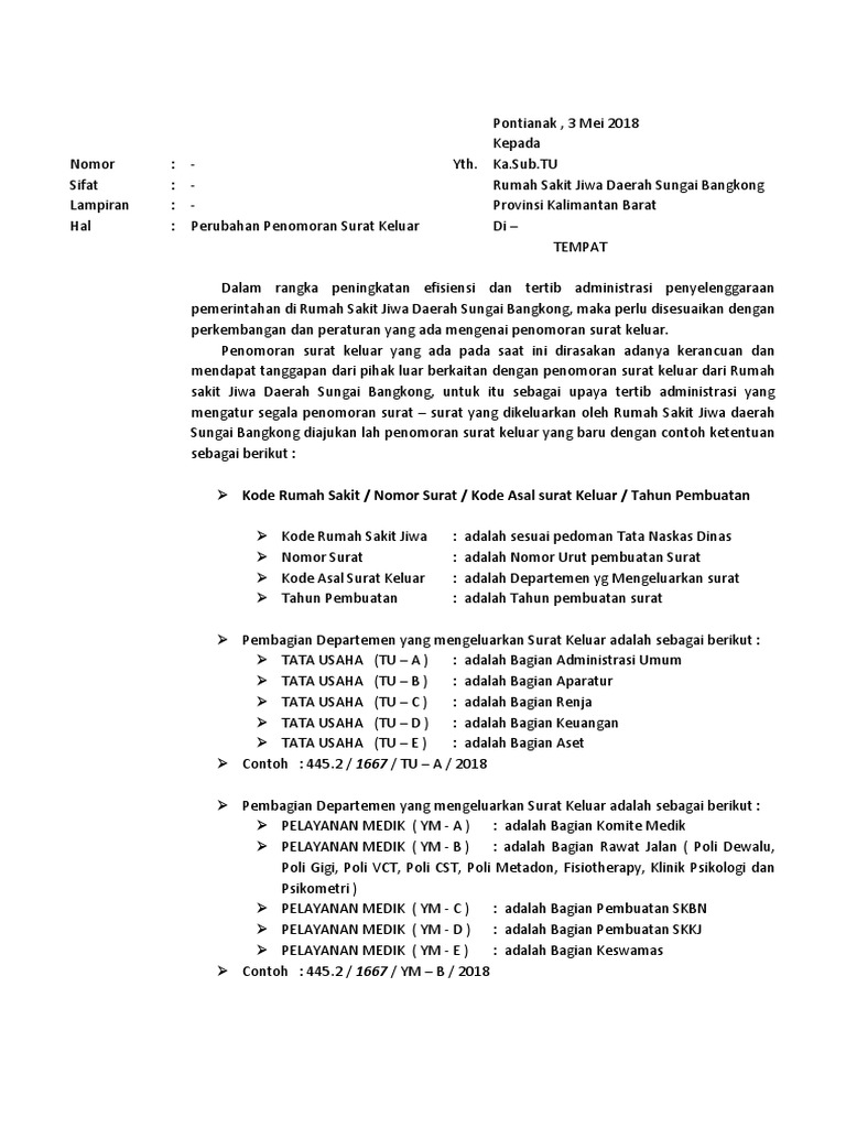 Detail Contoh Nomor Surat Keluar Nomer 30