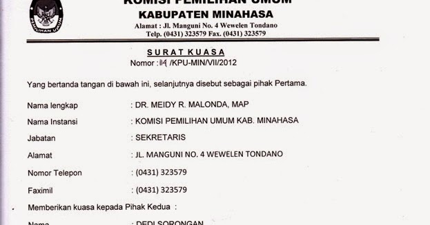 Detail Contoh Nomor Surat Kuasa Nomer 31