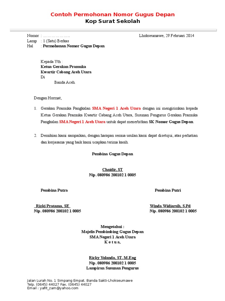 Detail Contoh Nomor Surat Permohonan Nomer 56