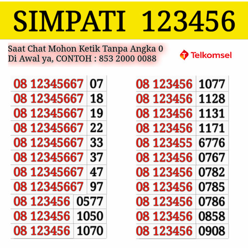 Detail Contoh Nomor Telkomsel Nomer 14