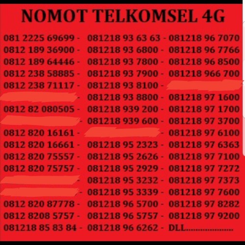 Detail Contoh Nomor Telkomsel Nomer 6