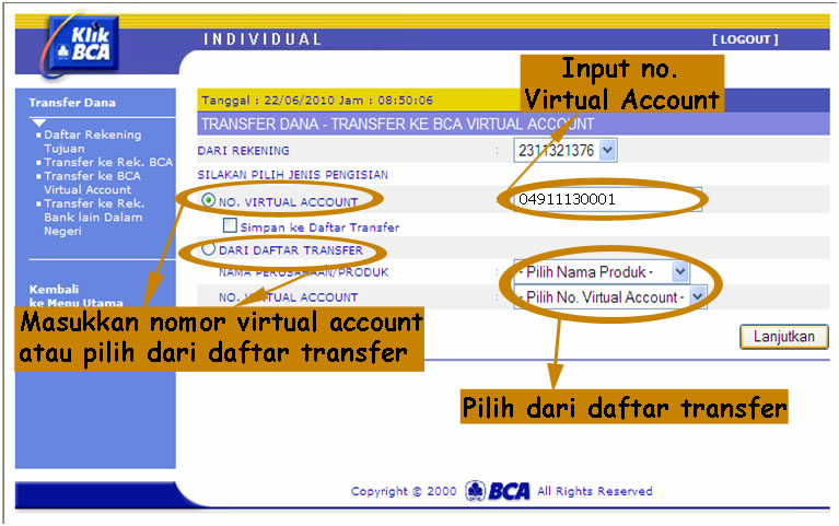 Detail Contoh Nomor Virtual Account Bca Nomer 14