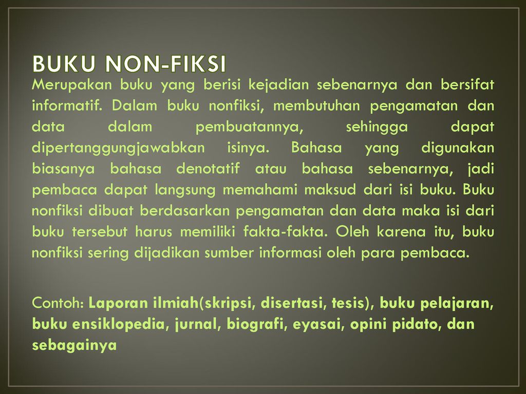 Detail Contoh Non Fiksi Nomer 52