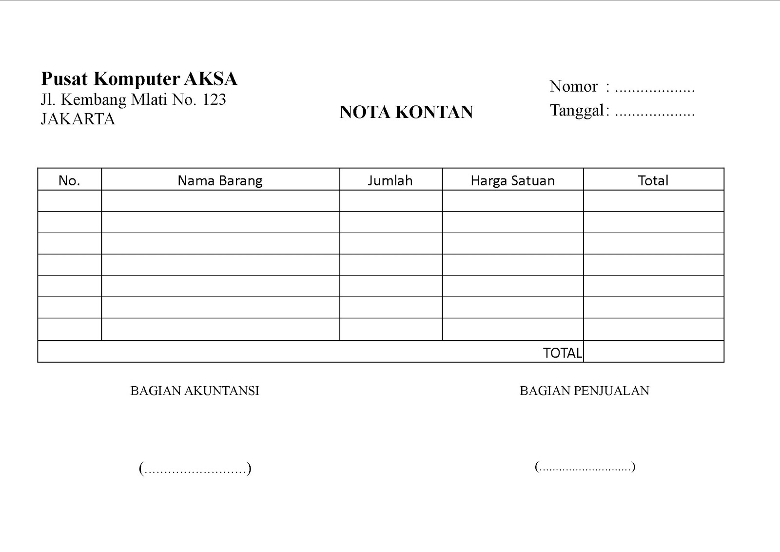 Detail Contoh Nota Pembelian Laptop Koleksi Nomer 39