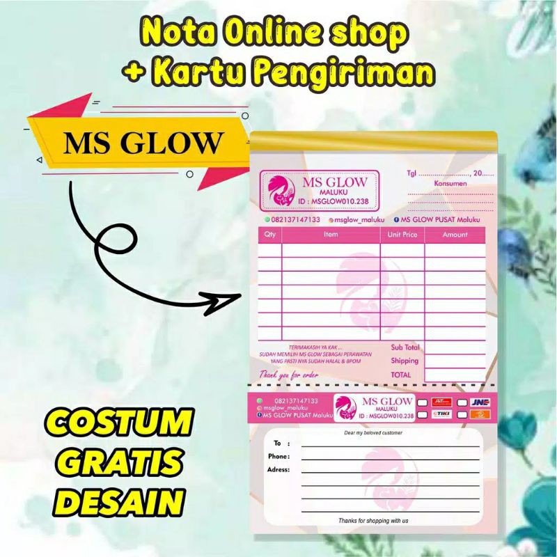 Detail Contoh Nota Pengiriman Olshop Nomer 37