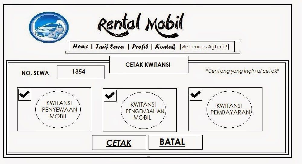 Detail Contoh Nota Rental Mobil Nomer 22