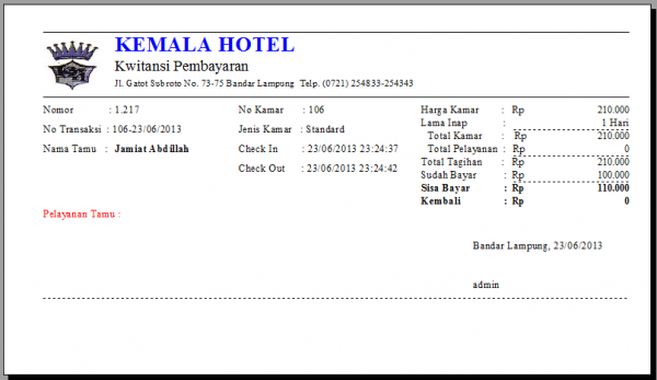 Detail Contoh Nota Rental Mobil Nomer 46