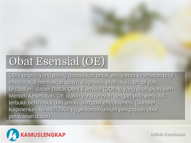 Detail Contoh Obat Esensial Nomer 34