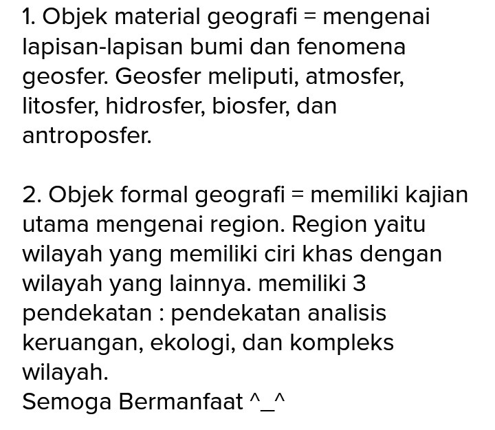 Detail Contoh Objek Geografi Nomer 35