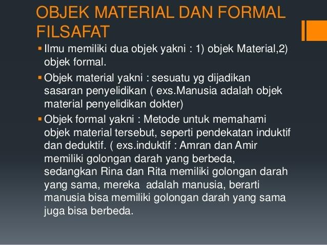 Detail Contoh Objek Material Filsafat Nomer 2