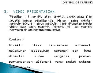 Detail Contoh On The Job Training Nomer 49