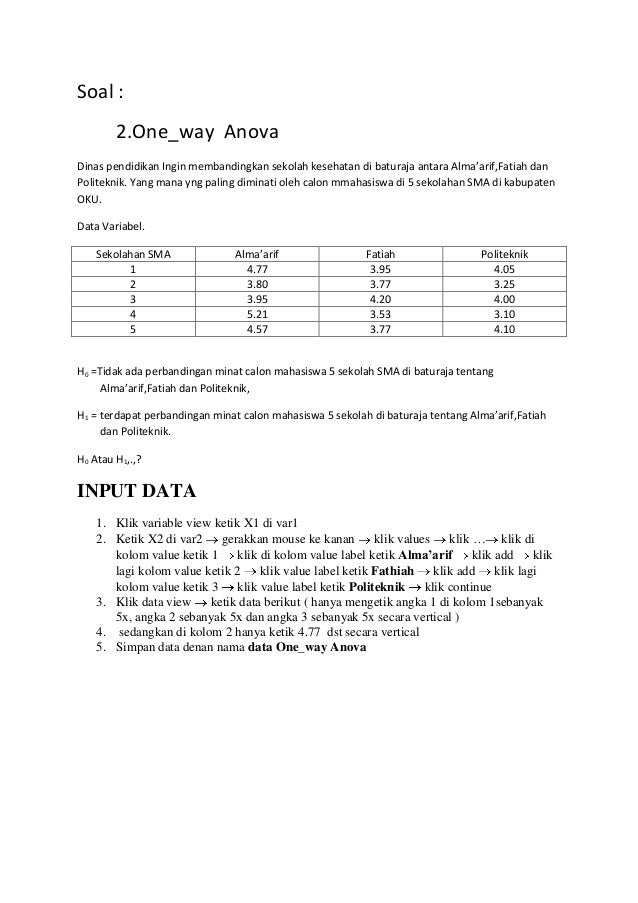 Detail Contoh One Way Anova Nomer 29