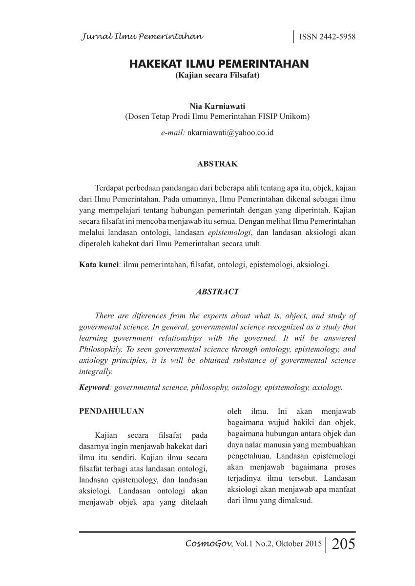 Detail Contoh Ontologi Epistemologi Aksiologi Nomer 21