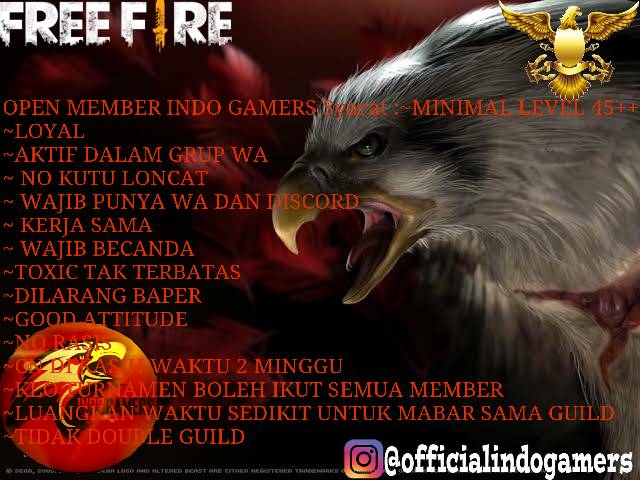 Detail Contoh Open Member Guild Ff Nomer 57