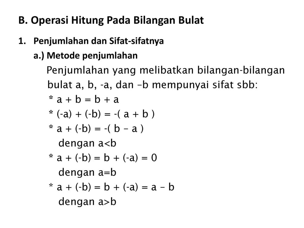 Detail Contoh Operasi Bilangan Bulat Nomer 27