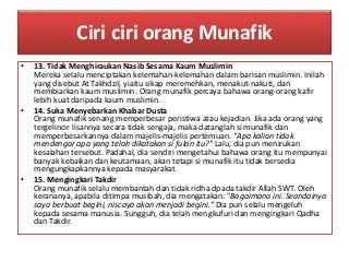 Detail Contoh Orang Munafik Nomer 18