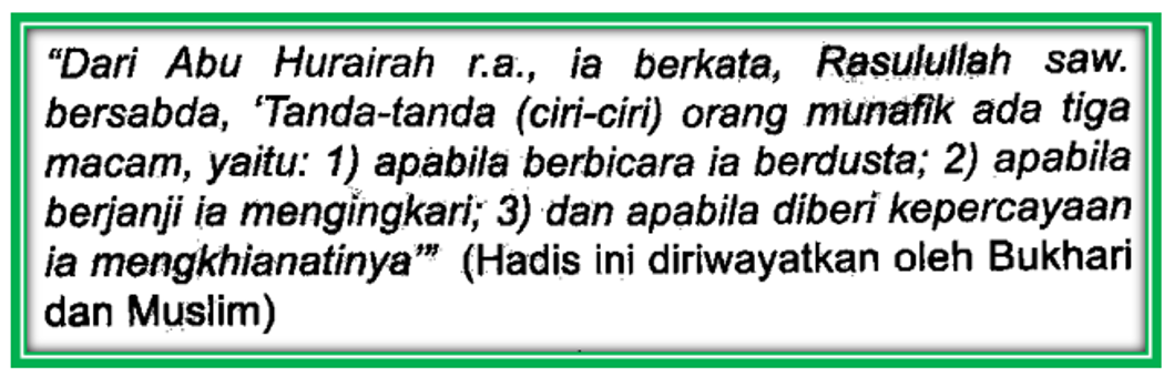 Detail Contoh Orang Munafik Nomer 33