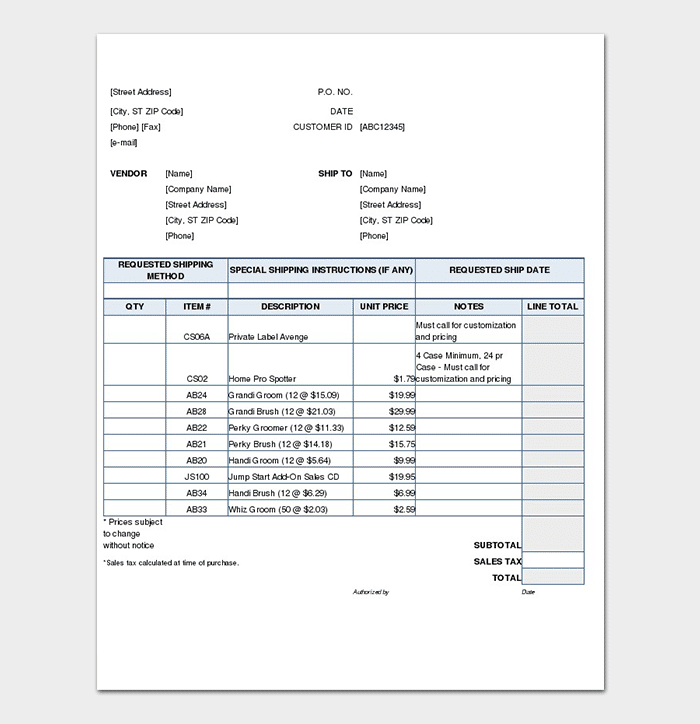 Detail Contoh Order Form Nomer 46