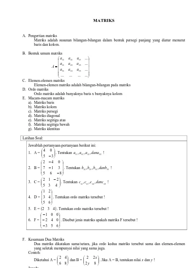 Detail Contoh Ordo Matriks Nomer 35