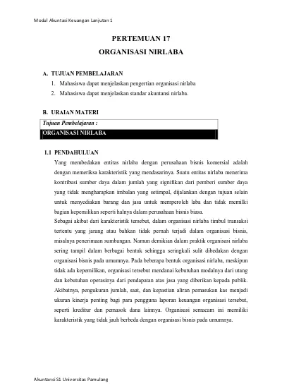 Detail Contoh Organisasi Nirlaba Nomer 30