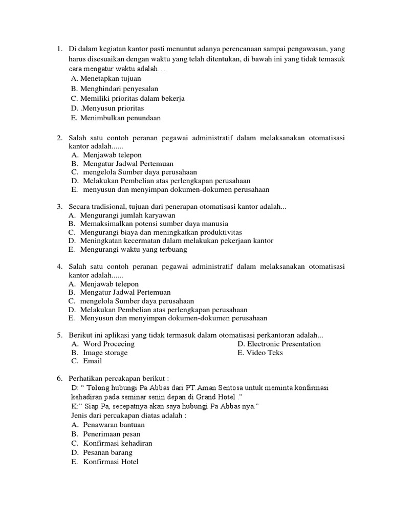 Detail Contoh Otomatisasi Perkantoran Nomer 53