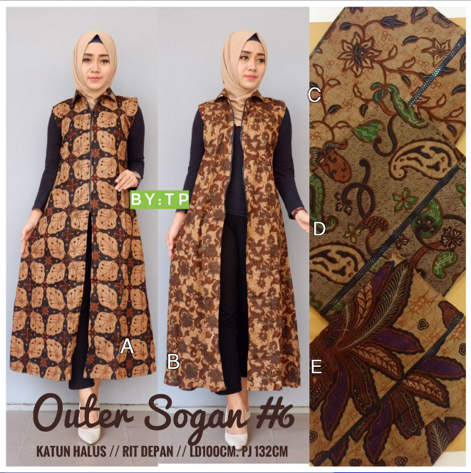 Detail Contoh Outer Panjang Nomer 38