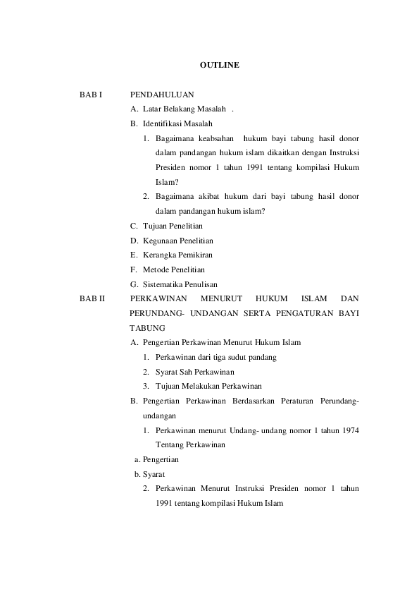 Contoh Outline Makalah - 54+ Koleksi Gambar