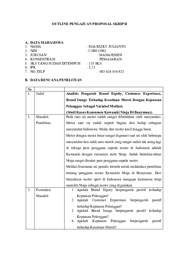 Detail Contoh Outline Proposal Nomer 12