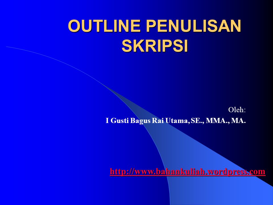 Detail Contoh Outline Proposal Nomer 39