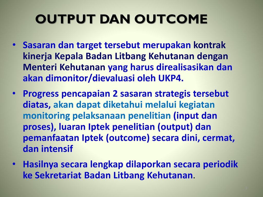 Detail Contoh Output Dan Outcome Nomer 7