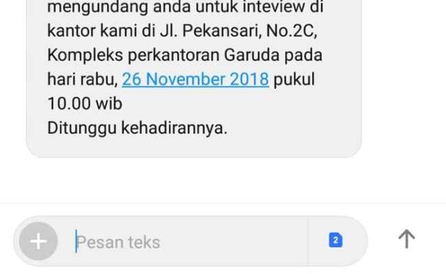 Detail Contoh Panggilan Interview Via Whatsapp Nomer 17