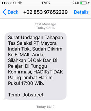 Detail Contoh Panggilan Interview Via Whatsapp Nomer 20