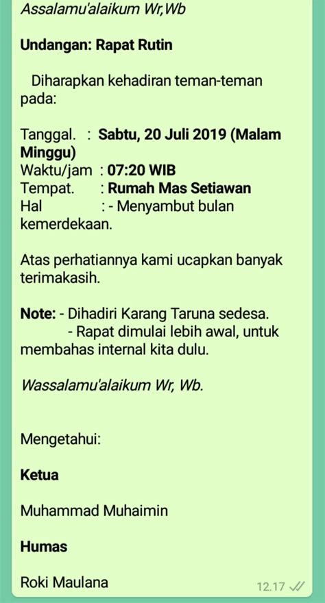 Detail Contoh Panggilan Interview Via Whatsapp Nomer 4