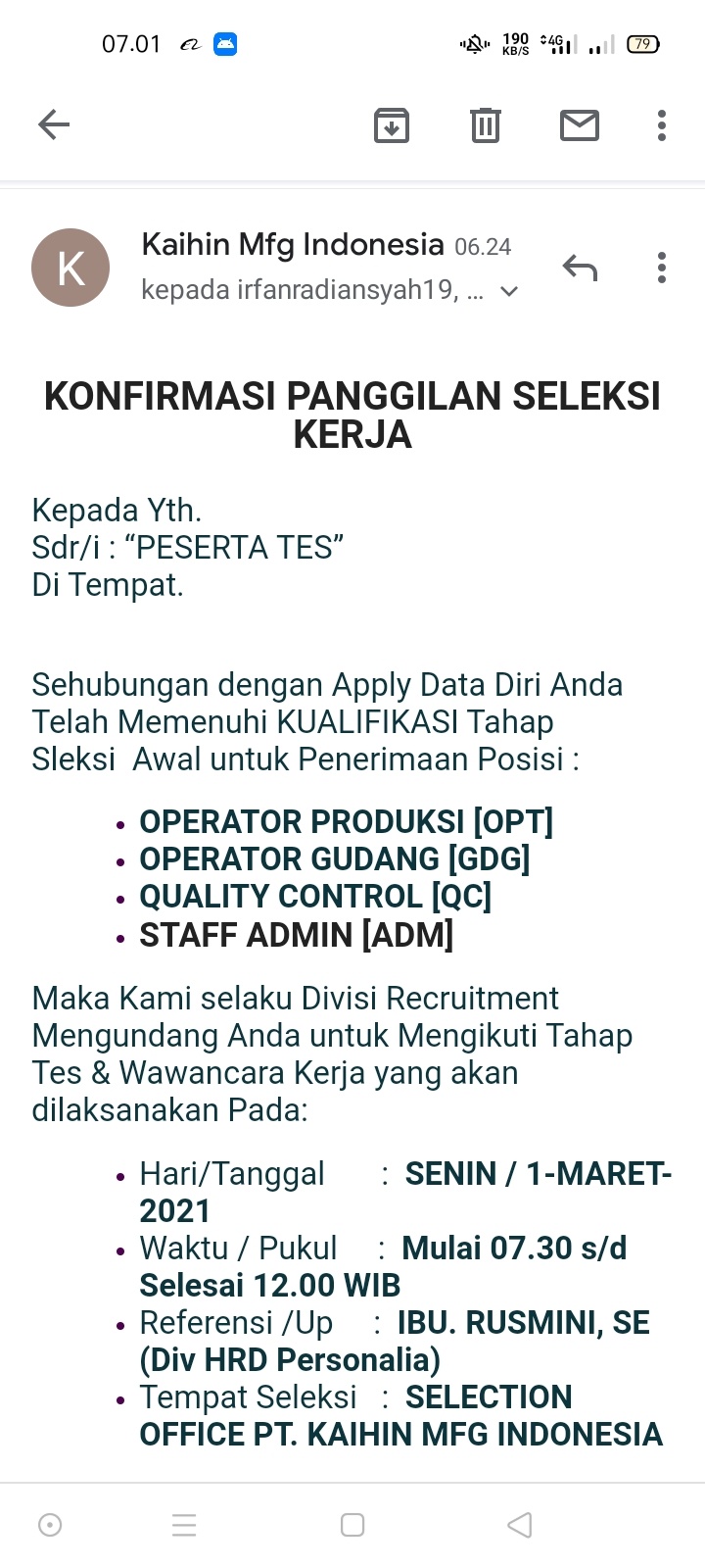 Detail Contoh Panggilan Interview Via Whatsapp Nomer 30