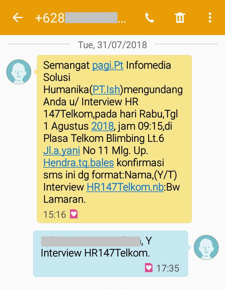 Detail Contoh Panggilan Interview Via Whatsapp Nomer 36