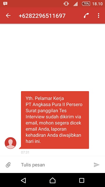 Detail Contoh Panggilan Interview Via Whatsapp Nomer 50