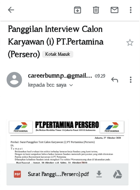 Detail Contoh Panggilan Kerja Via Email Asli Nomer 14