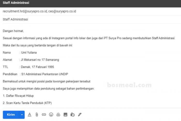 Detail Contoh Panggilan Kerja Via Email Asli Nomer 28