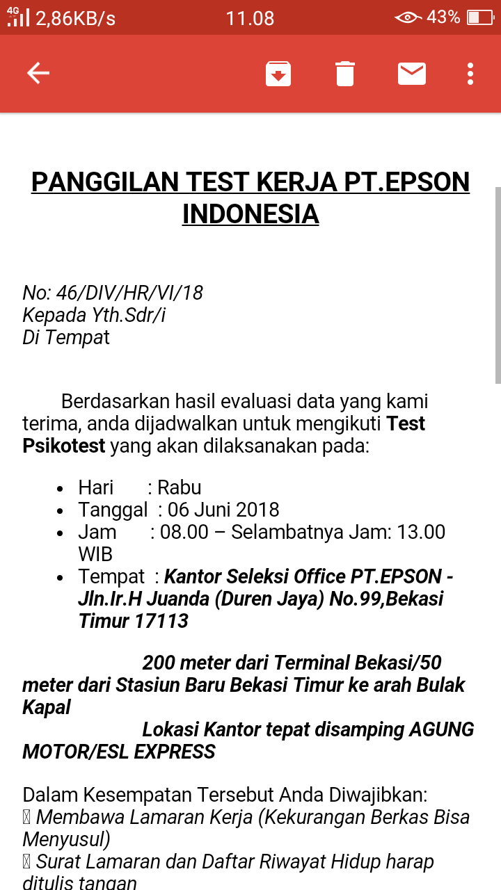 Detail Contoh Panggilan Kerja Via Email Asli Nomer 51