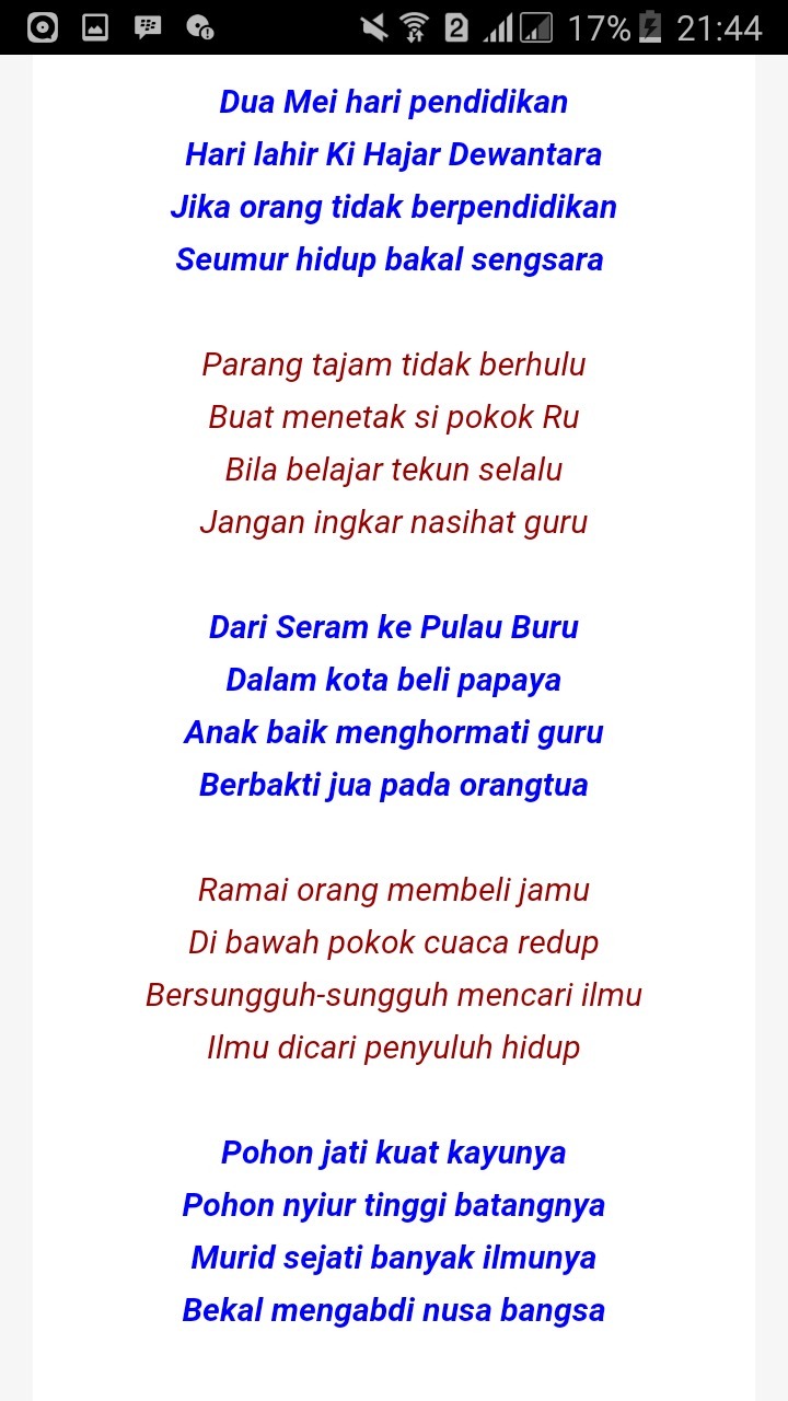 Detail Contoh Pantun 2 Bait Nomer 22