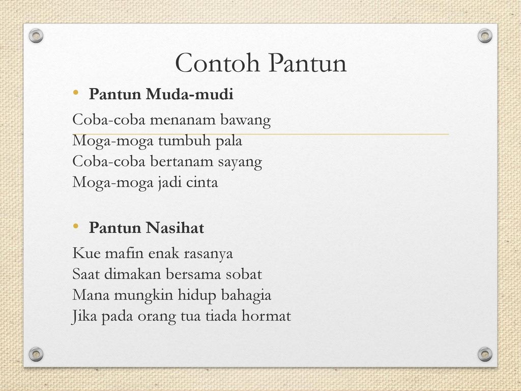 Detail Contoh Pantun 2 Bait Nomer 37