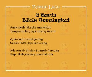 Detail Contoh Pantun 2 Baris Nomer 3