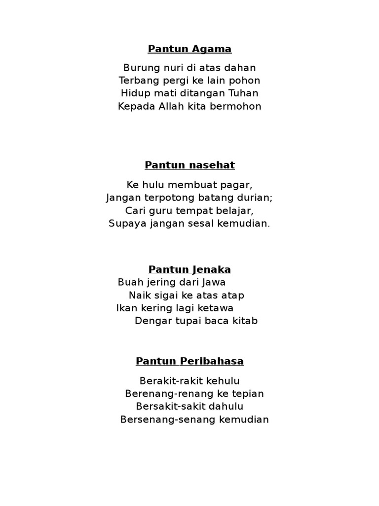 Detail Contoh Pantun Agama Nomer 4